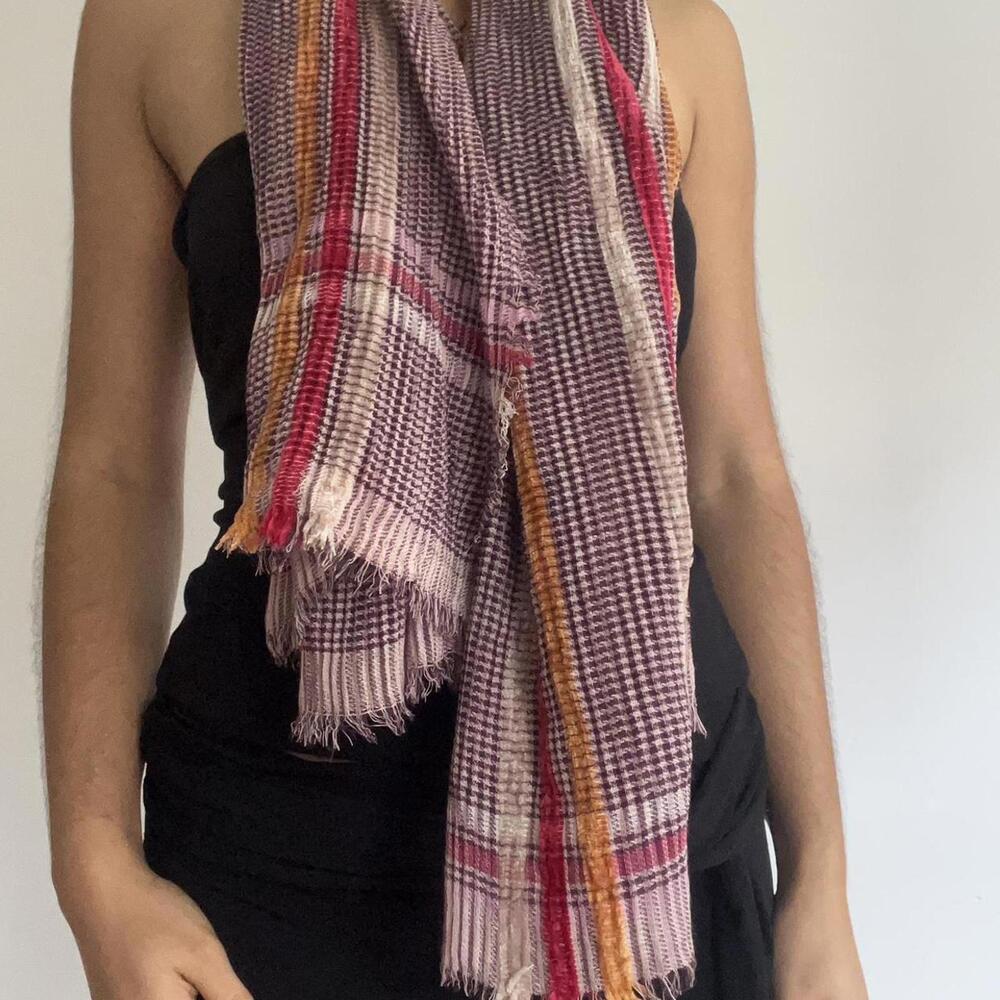 Women's Multi and Purple Scarf-wrap